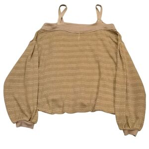 Free People Tan Knit Sweater‎